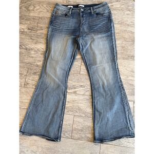 Vigoss Flare Jeans Plus size 16 Stretch Mid Rise Denim P00947A‎ Western Jean